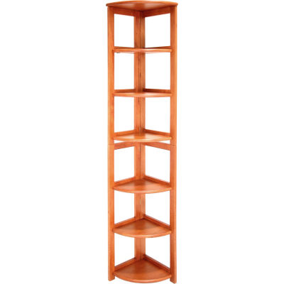 67x12 Corner Flip Flop Bookcase - Cherry