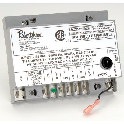 Intermittent Pilot Ignition Control, 24Vac, Lockout Timing 90 Sec.