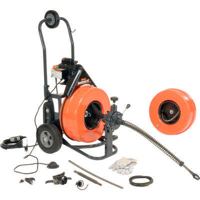 General Wire Speedrooter 92 Sewer Cleaning Machine, Includes 2 Cables & Cutter Set
