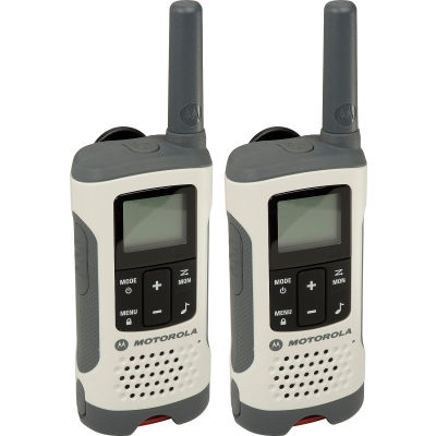 Motorola Talkabout ® T260 Rechargeable Two-Way Radios,White - 2 Pack