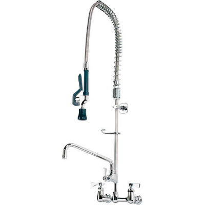 Krowne 17-109WL - Royal Series 8" Center Wall Mount Pre-Rinse w/ Add-On Faucet, 12" Spout