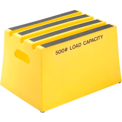 1 Step Plastic Step Stand - Yellow 19-1/2"W x 14"D x 12"H - ST-1 YEL