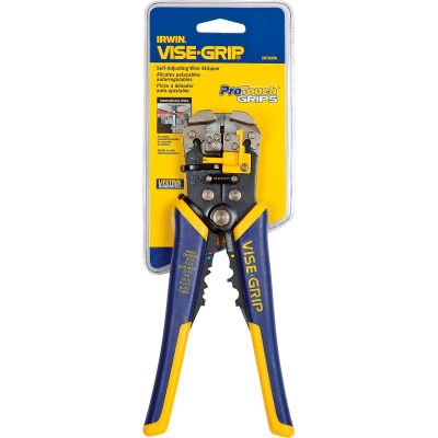 IRWIN VISE-GRIP® 2078300 8" Self-Adjusting Wire Stripper/Cutter/Crimper W/ Pro Touch Grips