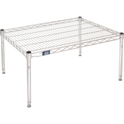 Nexel® Chrome Wire Dunnage Rack - 30"W x 24"D x 14"H