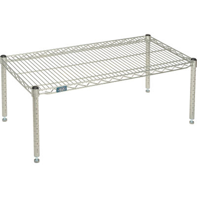 Standard Wire Shelf Platform, Poly-Z-Brite, 36"W x 18"D x 14"H