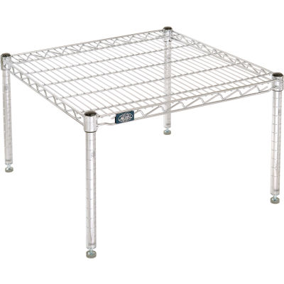 Nexel® Chrome Wire Dunnage Rack - 24"W x 24"D x 14"H