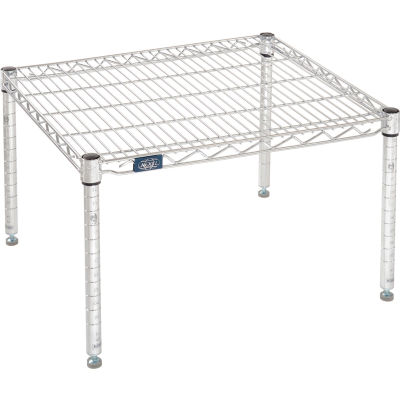 Nexel® Chrome Wire Dunnage Rack - 30"W x 21"D x 14"H