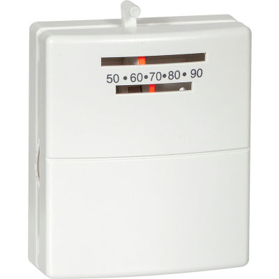 LUX Low Voltage Mechanical Non-Programmable Thermostat PSM30SA - 1 Stage Heat 24 VAC