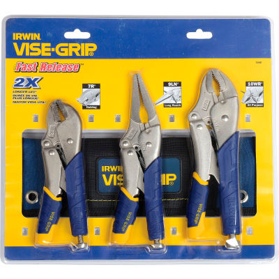 IRWIN VISE-GRIP® 76KBT 3 Piece Fast Release™ Locking Plier Set