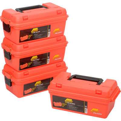 Plano Molding 141250 Marine Supply Box 15"L x 8"W x 6-1/4"H, Orange - Pkg Qty 4