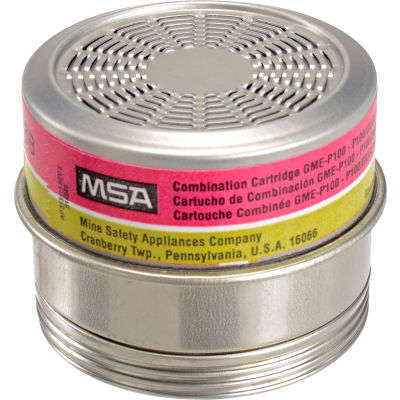MSA Comfo® Combo Cartridges, Multi -Gas, GME-P100, 6/Pk, 815182