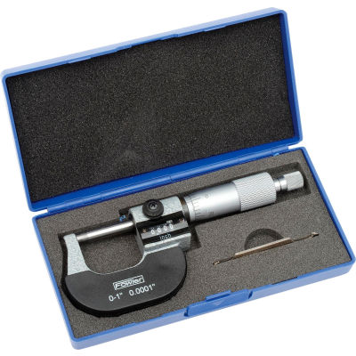 Fowler 52-224-001 0-1" Mechanical Outside Micrometer W/Digital Counter & Ratchet Stop Thimble