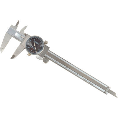 Fowler 52-008-005 0-6" Dial Caliper W/Black Dial