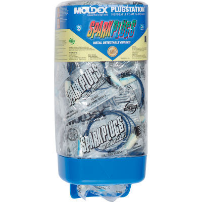Moldex 6881 Metal Detectable SparkPlugs® PlugStation® Dispenser, Corded, 33dB, 150 Pairs