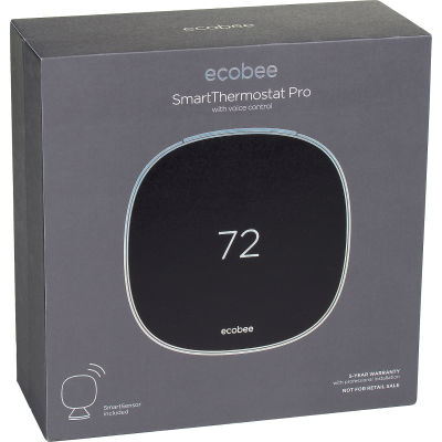 Ecobee EB-STATE5P-01 Smart Thermostat Pro with Voice Control & Sensor