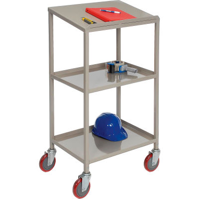 Winholt Mobile Open-Base Shop Desk OT-78 with 2 Shelves 24"W x 18"D x 44"H Sloped Surface - Beige