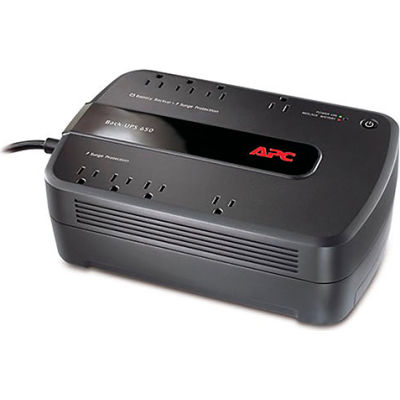 APC® BE650G1 Back-UPS ES 650 Battery Backup System, 8 Outlets, 650VA / 390 Watts