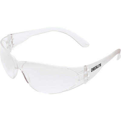 Checklite® Safety Glasses, Clear Lens, Uncoated, MCR Safety CL010 - Pkg Qty 12
