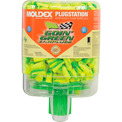 Moldex 6646 Goin' Green® PlugStation® Earplug Dispensers, 250 Pairs/Dispenser