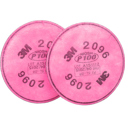 3M™ Particulate Filter, P100,w/Acid Gas Relief, 2096, Pkg of 2