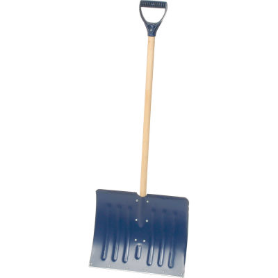 Union Tools® 1640400 18" Aluminum Blade Combo Snow Shovel W/ Wood D-Grip Handle