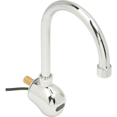 T&S® 5EF-1D-WG Equip Sensor Faucet, Wall Mount, Gooseneck, 2.2 GPM, Chrome