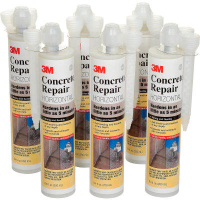 3M Self-Leveling Concrete Repair 600 Cartridge, 62264912338 - Pkg Qty 6