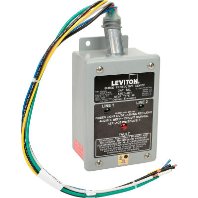 Leviton 42120-1 Single Phase, Branch Panel Mount Surge Protection Device