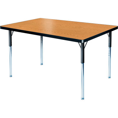 Activity Table - Rectangle -  24" X 36",  Standard Adj. Height, Light Oak
