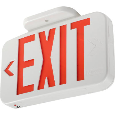 Lithonia EXR LED EL M6 Red LED Exit W/ Battery Back-Up