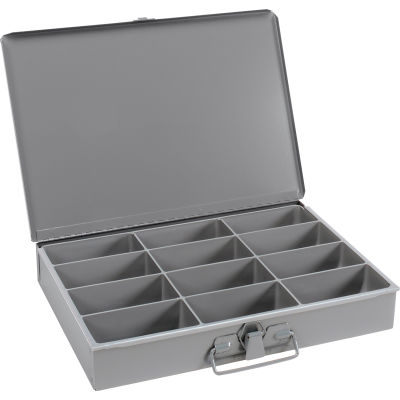 Durham Steel Scoop Compartment Box 211-95 - 12 Compartment, 13-3/8x9-1/4x2 - Pkg Qty 6