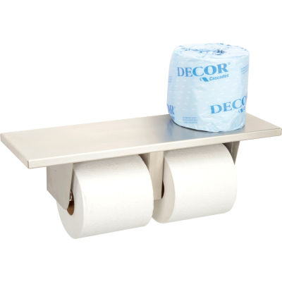 Bobrick® Surface-Mounted Multi Roll Tissue Dispenser w/ Shelf - B2840