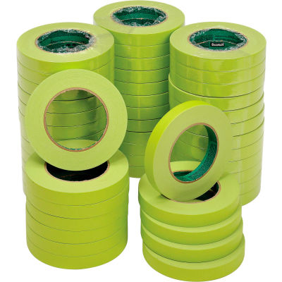 3M Scotch® Masking Tape for Hard-to-Stick Surfaces, 18mm x 55m, 48/CS - Pkg Qty 48