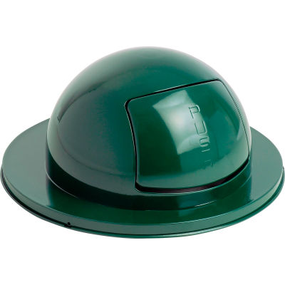 Rubbermaid® FG1855EGN Steel 55 Gallon Self-Closing Dome Drum Top - Green