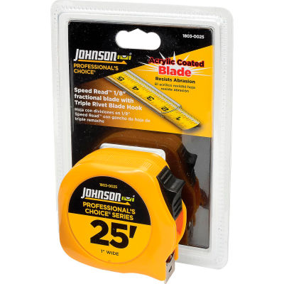Johnson Level 1803-0025 25' Professionals Choice Power Tape