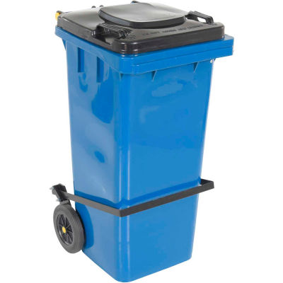 Blue Trash Can - 32 Gal W/Lid Lifter - TH-32-BLU-FL