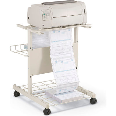 Balt® 21701 Adjustable Printer Stand, 27"H x 35"W x 29"D, Gray