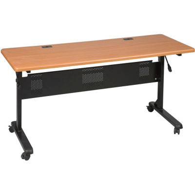 Balt® Flipper Training Table, 72" x 24", Teak