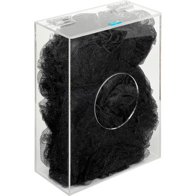 TrippNT Small Clear Acrylic Apparel/Hairnet Dispenser, 9"W x 4"D x 12"H