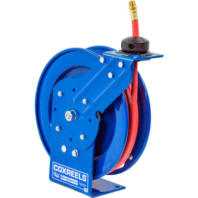 Coxreels P-LP-125 1/4"x25' 300 PSI Spring Retractable Low Pressure Steel Hose Reel