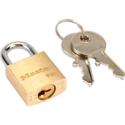 Master Lock® No. 4120 General Security Brass Solid Body Padlocks - Pkg Qty 12