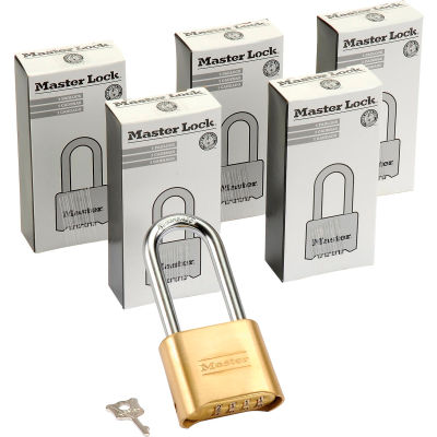 Master Lock® No. 175LH Bottom Resettable Combination Padlocks - Pkg Qty 6