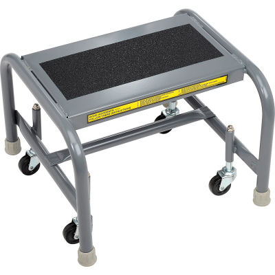 1 Step Mobile Steel Step Stand w/ Solid Anti-Slip Top Step - WLSR001163-WM