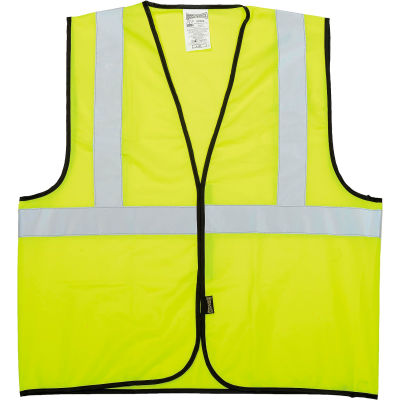OccuNomix Class 2 Solid Vest Hi-Vis Yellow L/XL, ECO-G-YL/XL