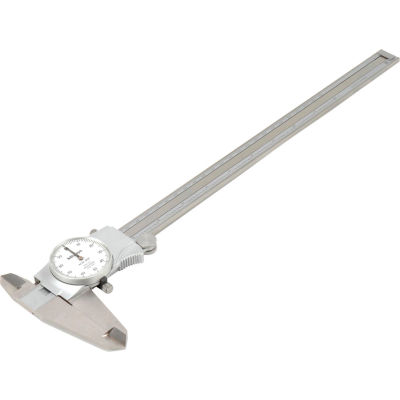 Mitutoyo 505-746 0-12" Dial Caliper W/White Dial