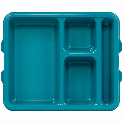Cambro 9114CP414 - Tray 4compartment 9 x 11, Teal - Pkg Qty 24