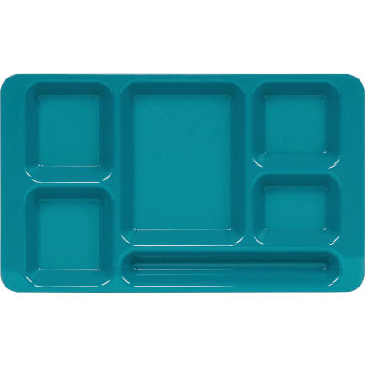 Cambro 1596CW414 - School Tray 2 x 2 10" x 15", Teal - Pkg Qty 24