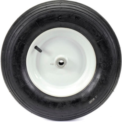 2-Pack 5/8 Bearings Air Filled Tire on Wheel Ribbed Tread Marathon 4.80/4.00-8 Pneumatic 6 Hub 