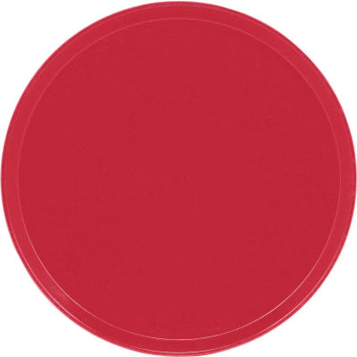 Cambro 1950221 - Camtray 19.5" Round Low, Ever Red - Pkg Qty 12