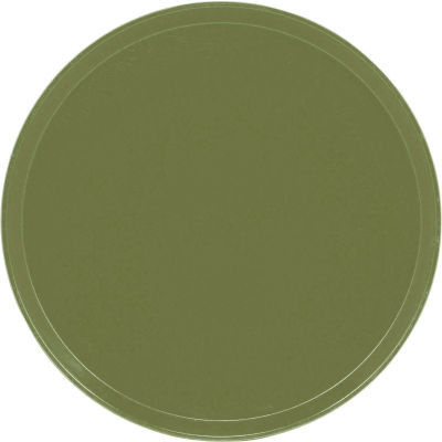 Cambro 1550428 - Camtray 15.5" Round Low, Olive Green - Pkg Qty 12